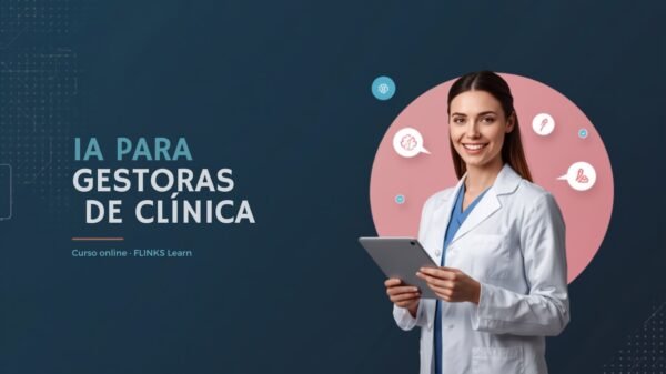 Capa do curso IA para Gestoras de Clínica de Estética da FLINKS Learn