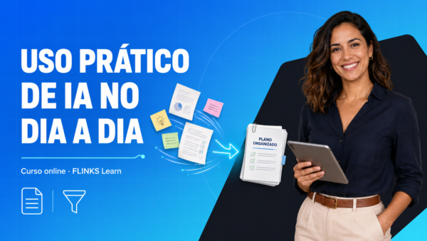 Capa do curso Uso Prático de IA no Dia a Dia — FLINKS Learn